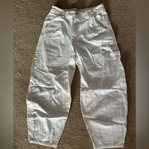 Free people balloon pleated taper jeans